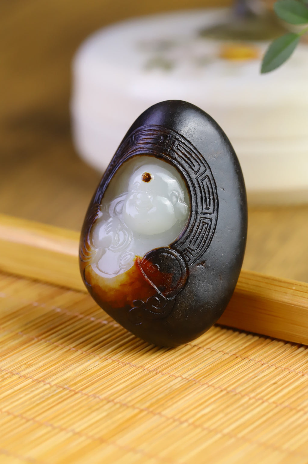 《彌勒佛》精品和田玉籽料掛件