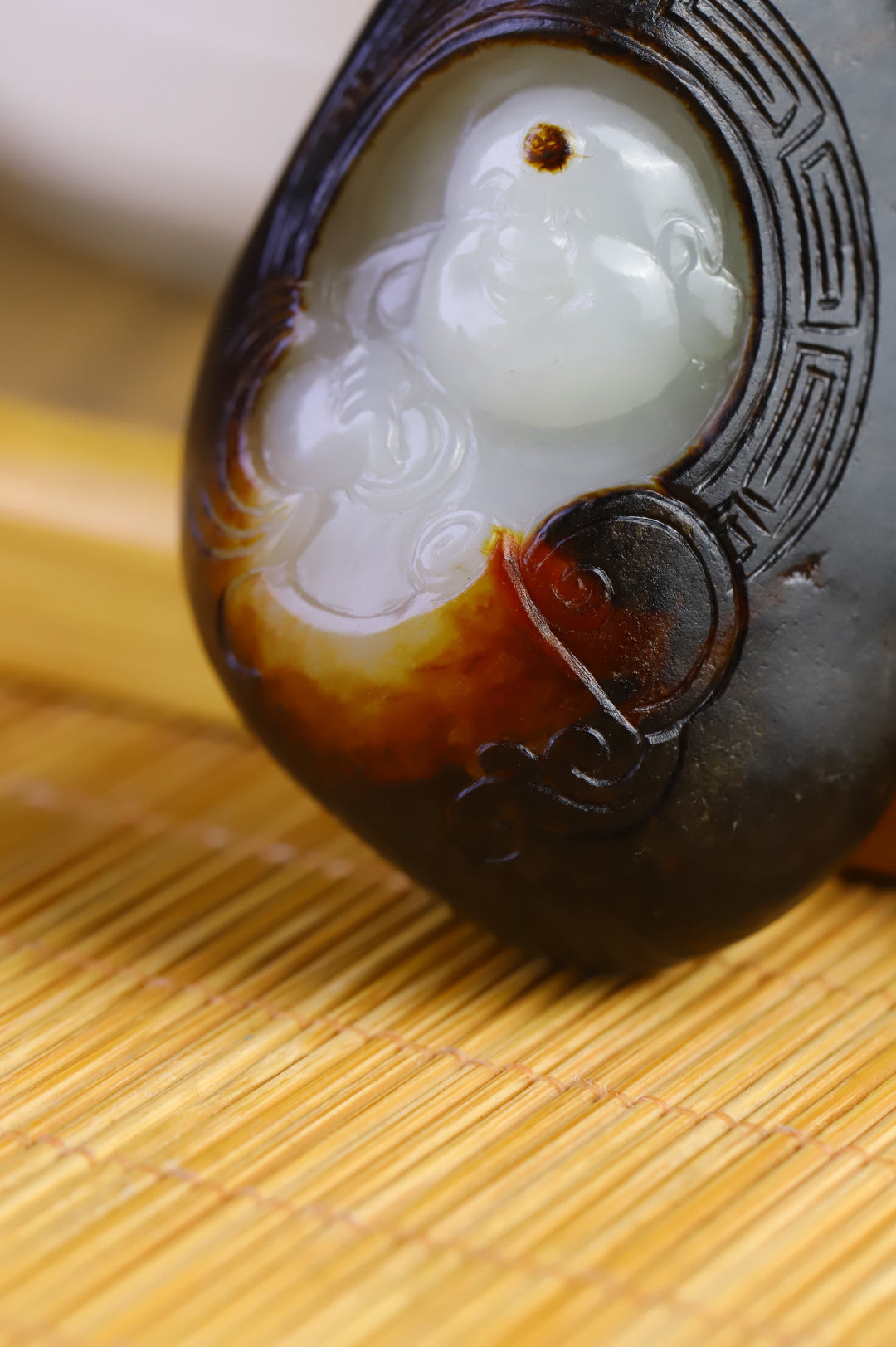 《彌勒佛》精品和田玉籽料掛件