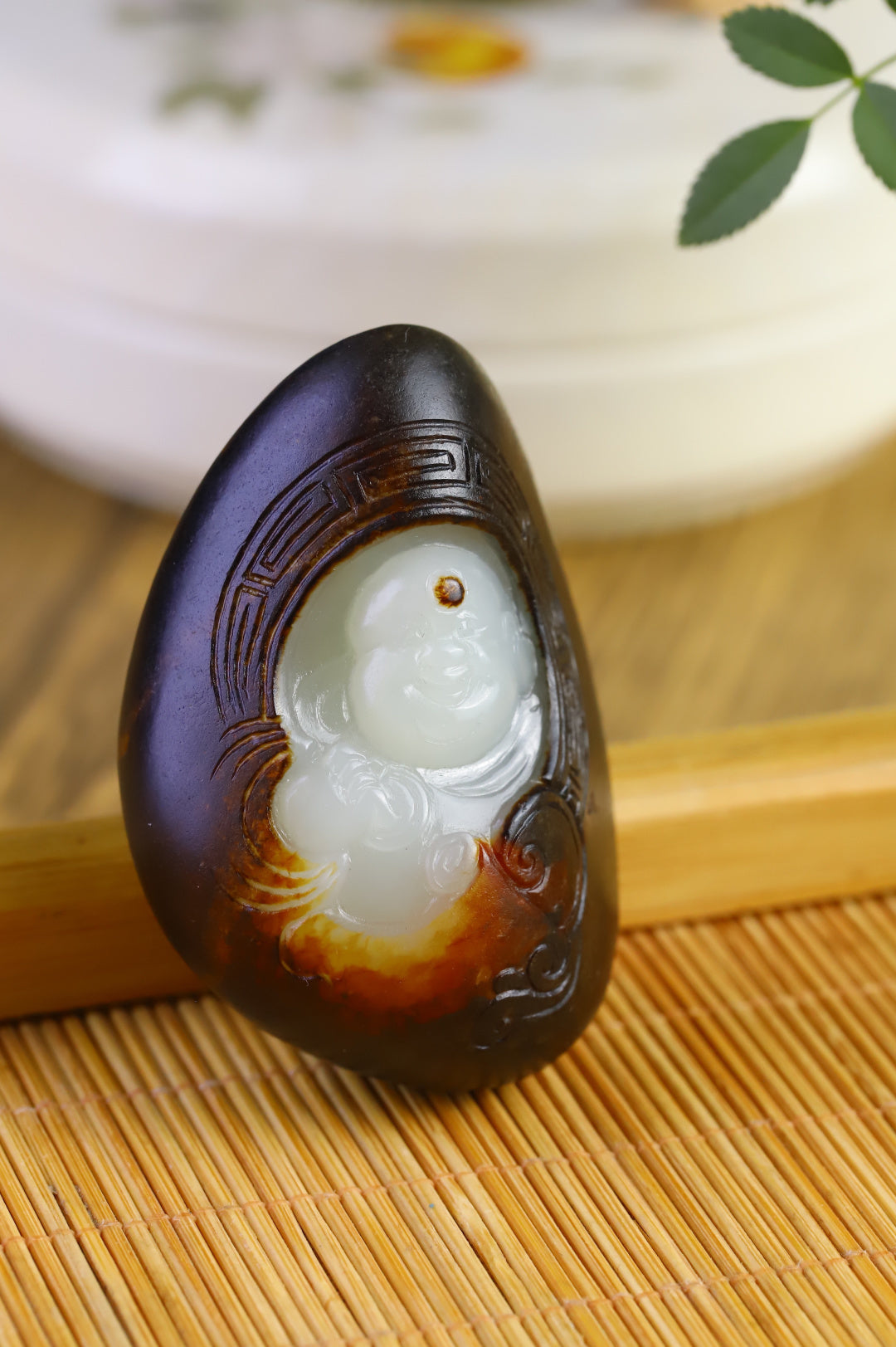 《彌勒佛》精品和田玉籽料掛件