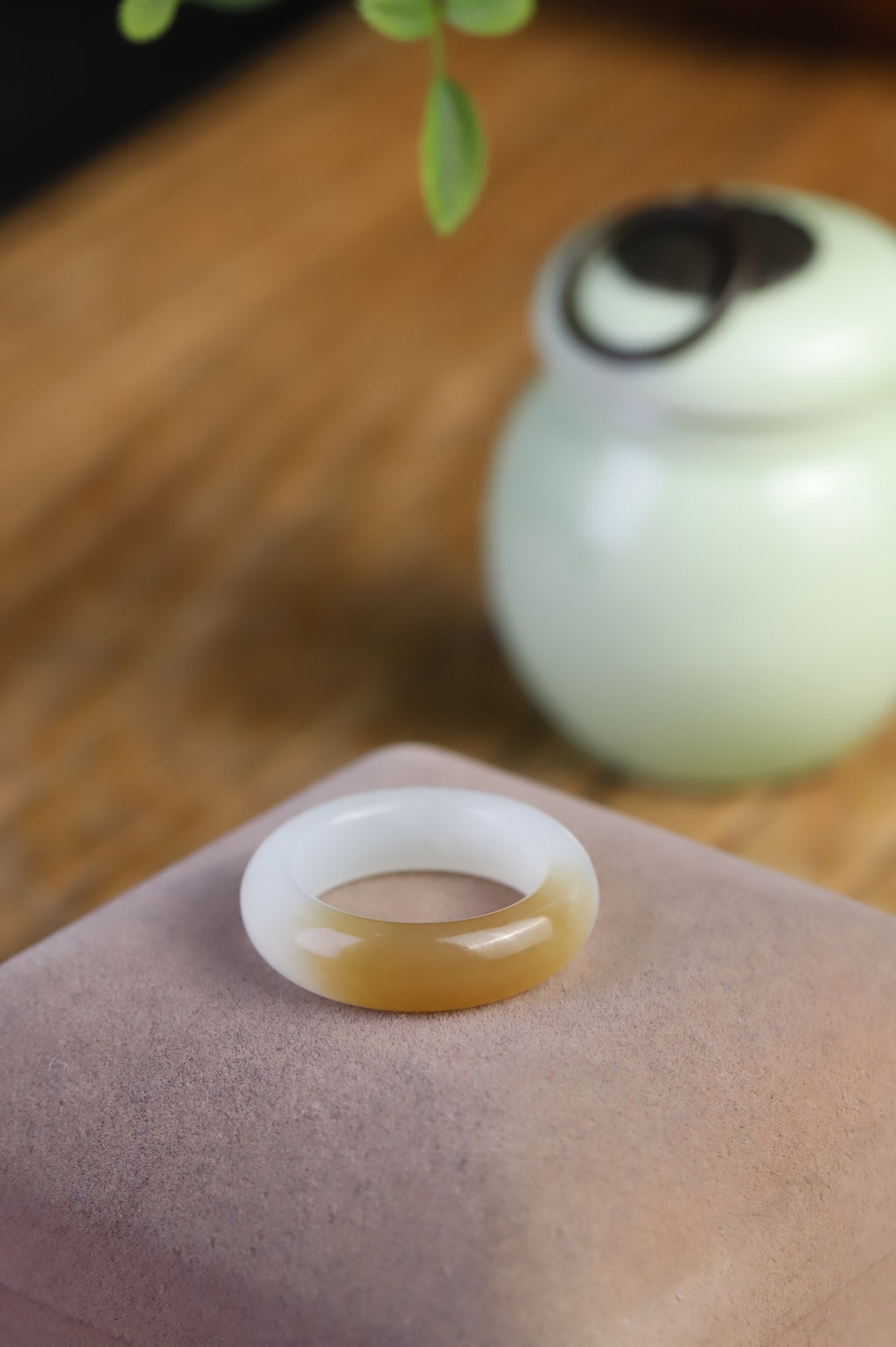 精品和田玉且末指环