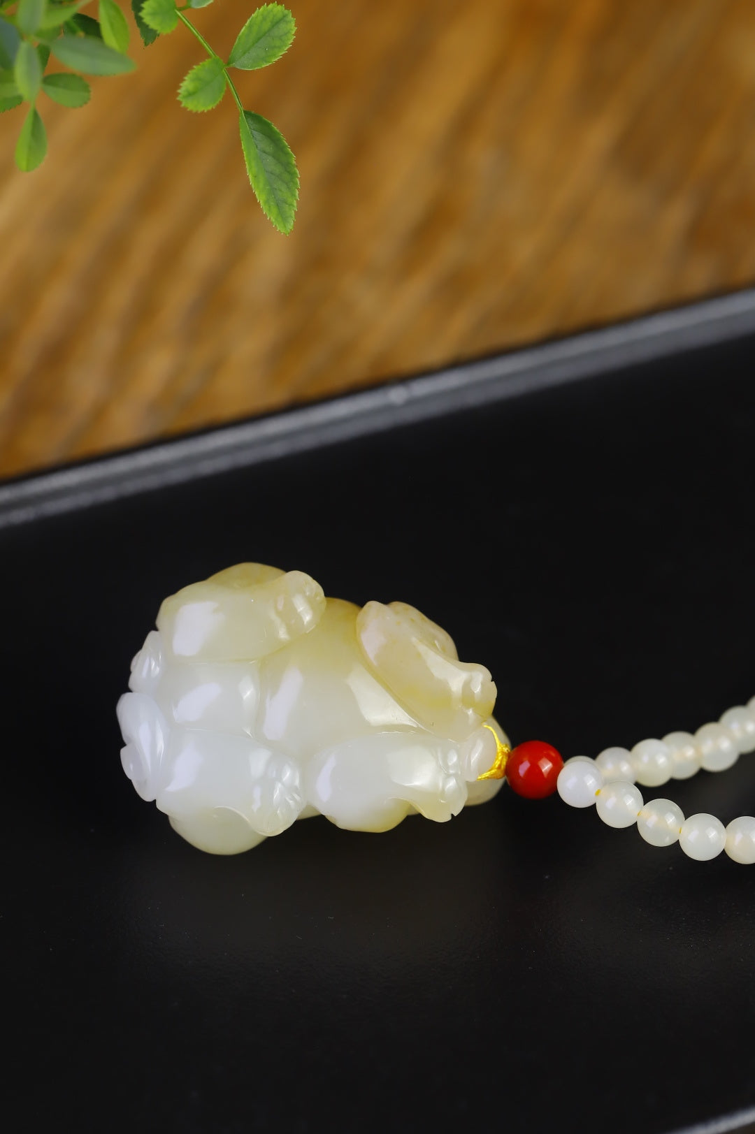 《招財貔貅》精品和田玉且末掛件