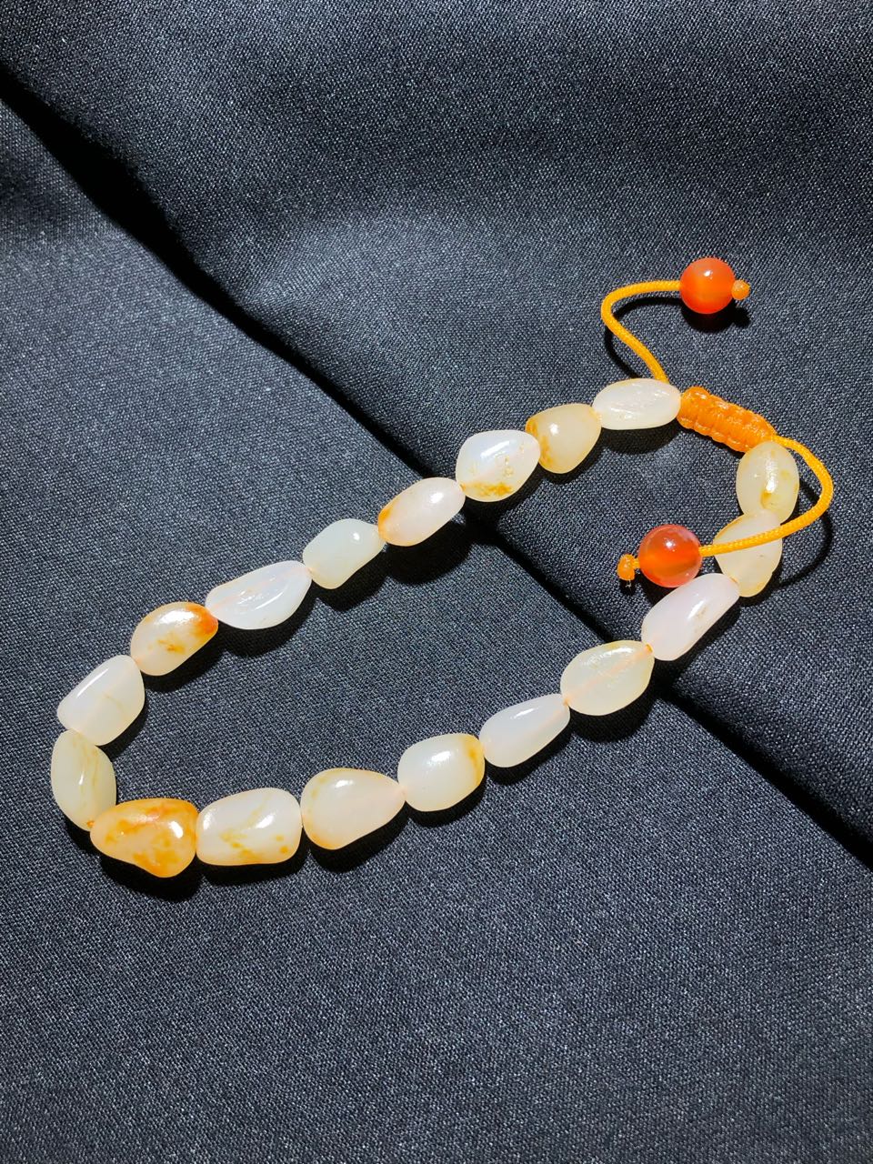 和田玉灑金皮手串