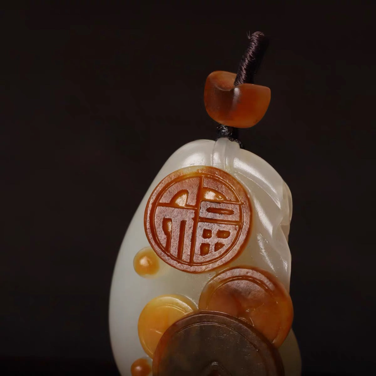 紅皮白肉籽料錢袋子