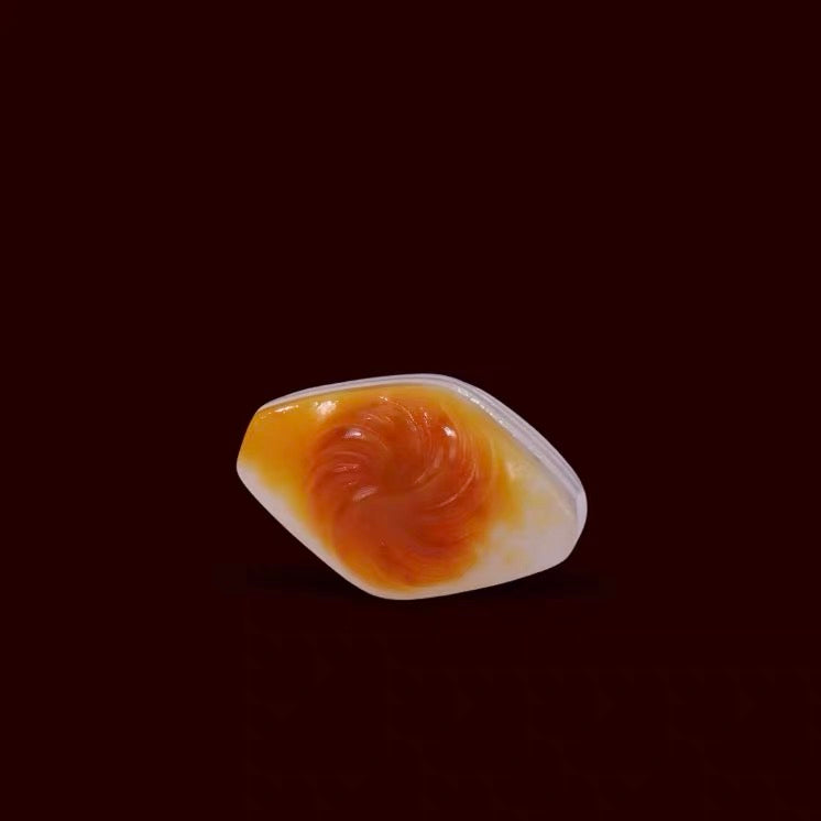 新疆和田玉籽料紅皮白肉文玩配珠