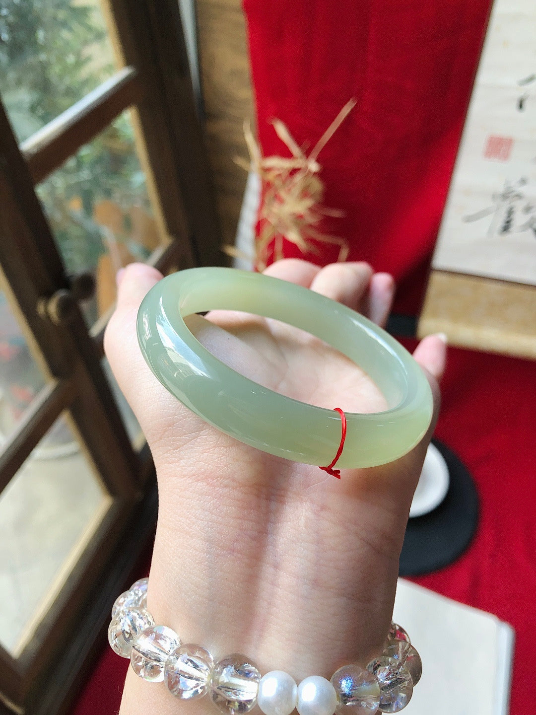 精品和田玉晴水手手鐲