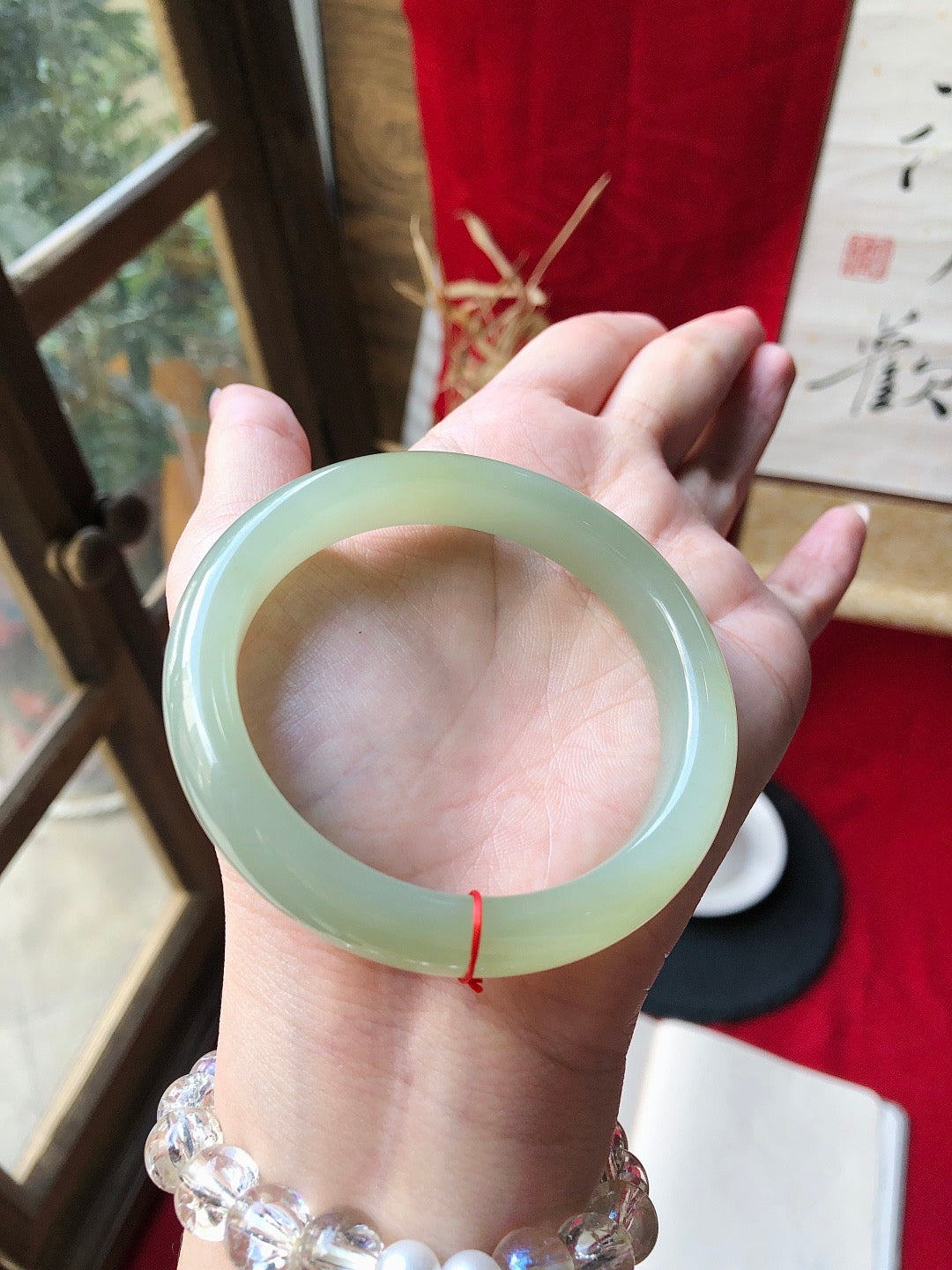 精品和田玉晴水手手鐲