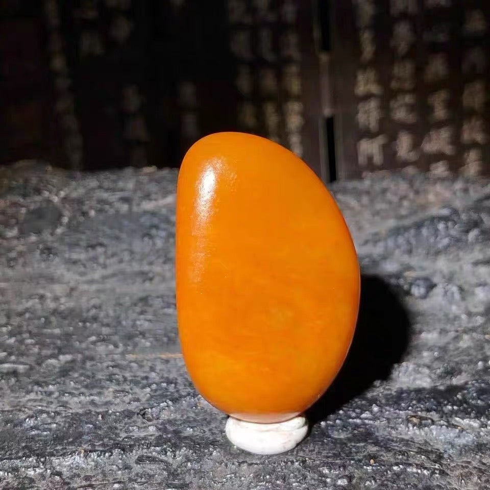 新疆和田玉籽料獨籽原石黃沁