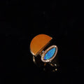 和田玉黄沁籽料戒指