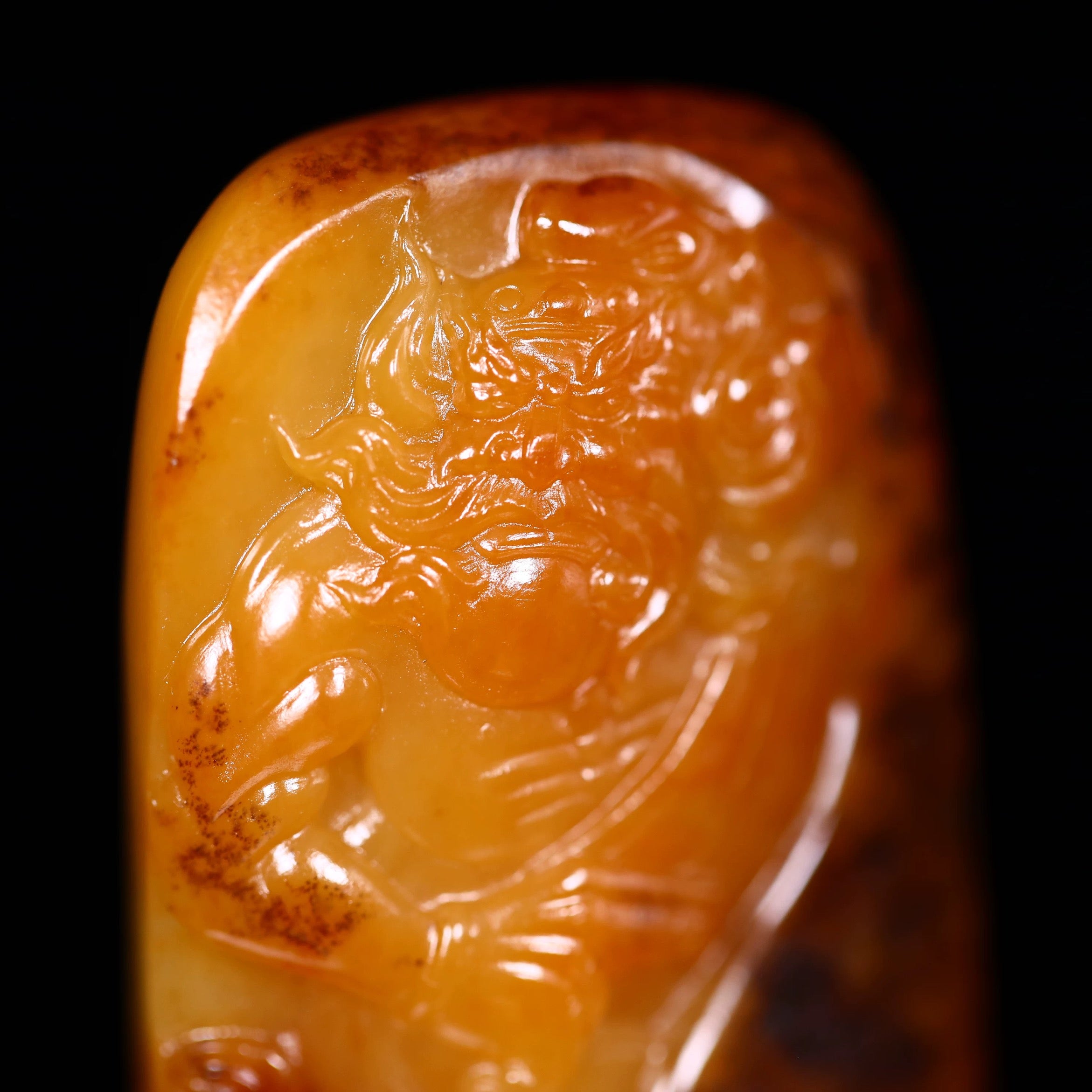 新疆和田玉籽料挂件～钟馗降魔