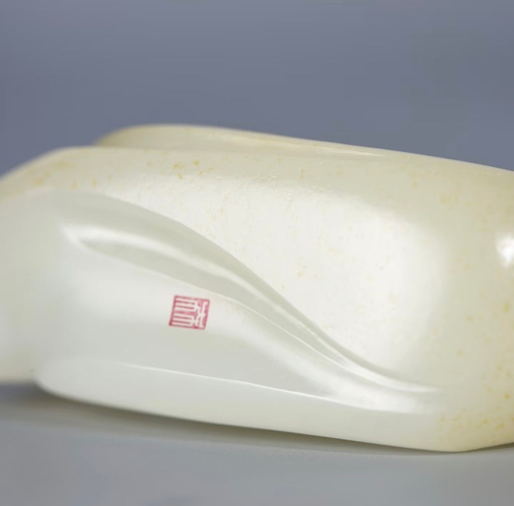 新疆和田玉籽料博古玉牌