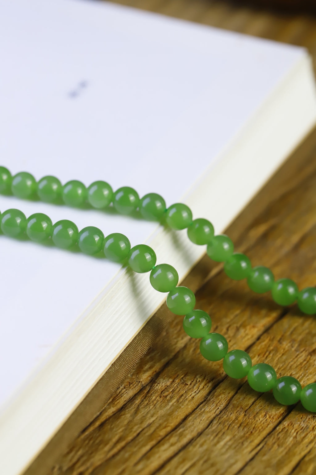 精品和田玉碧玉项链