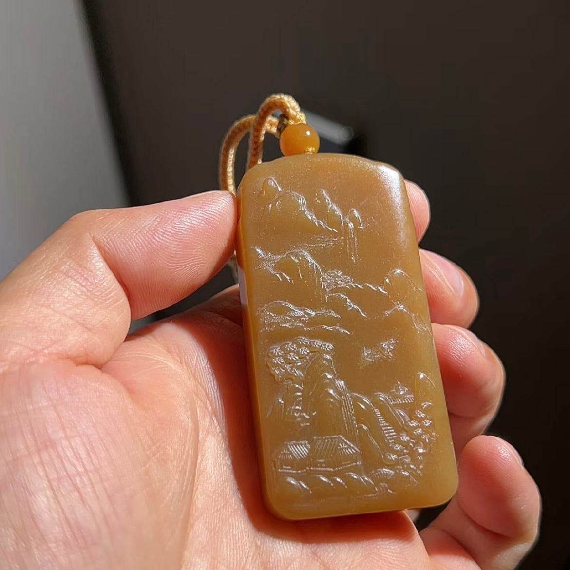 新疆且末糖料觀音掛件