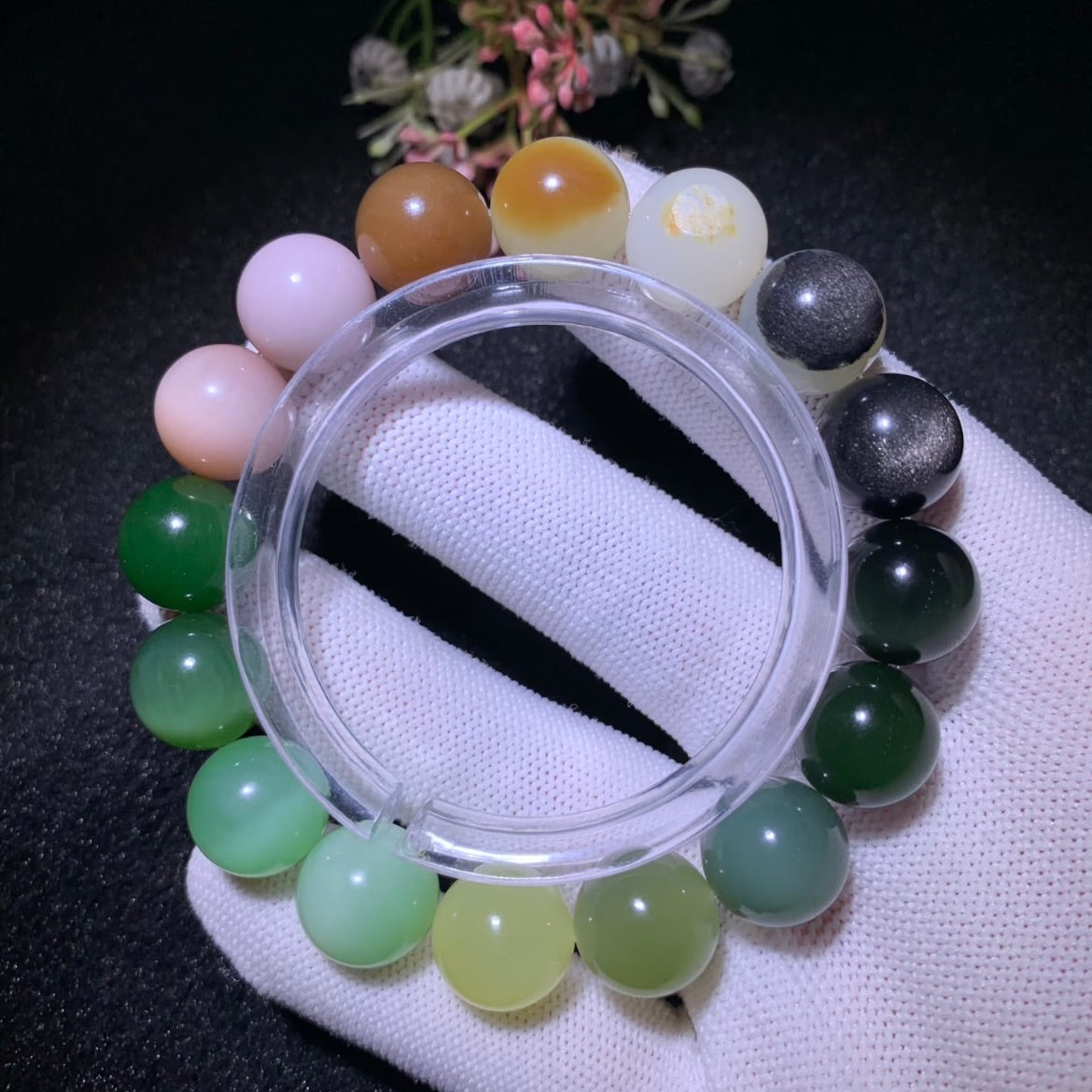 和田玉多寶手串卡13mm