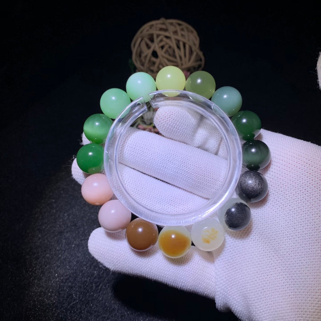 和田玉多寶手串卡13mm