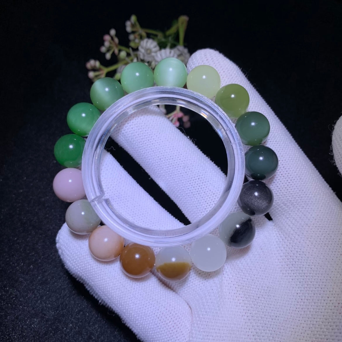 和田玉多寶手串卡11mm
