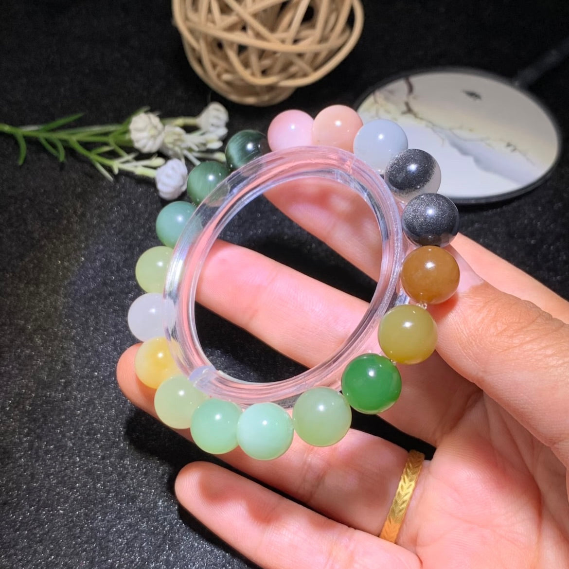 和田玉多寶手串卡10mm