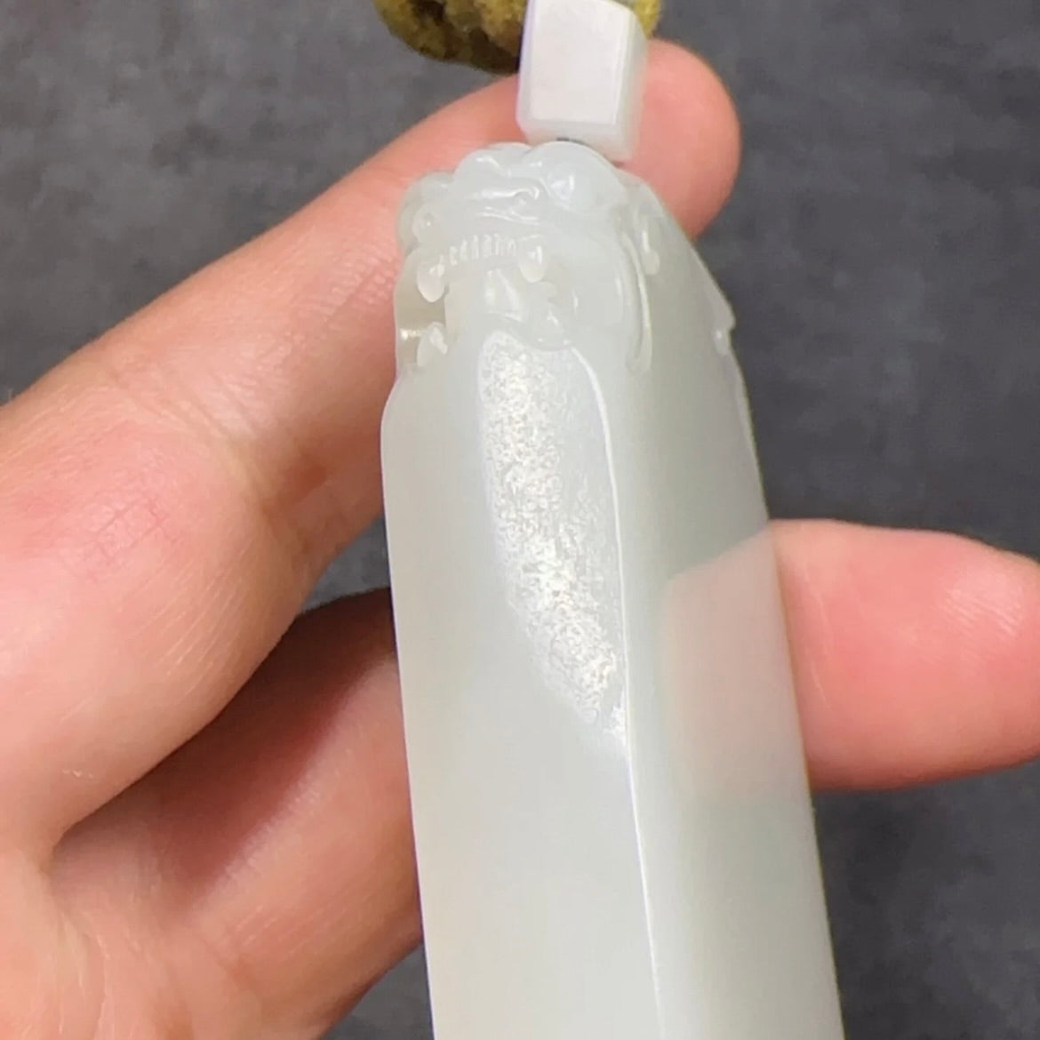 新疆和田玉籽料無事牌雙耳獸面牌