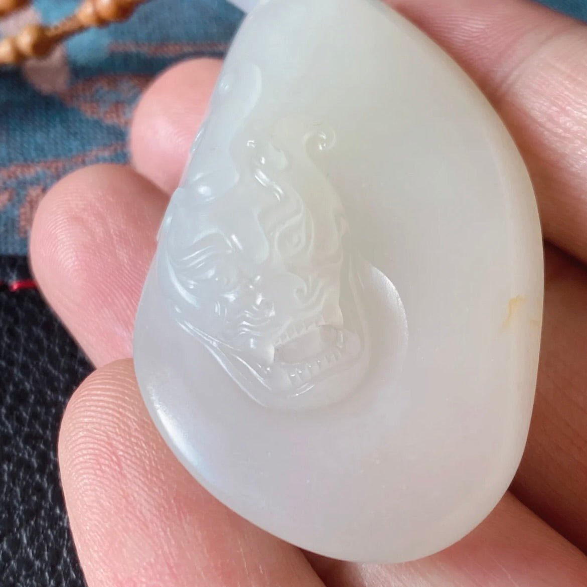 新疆和田玉籽料貔貅掛件