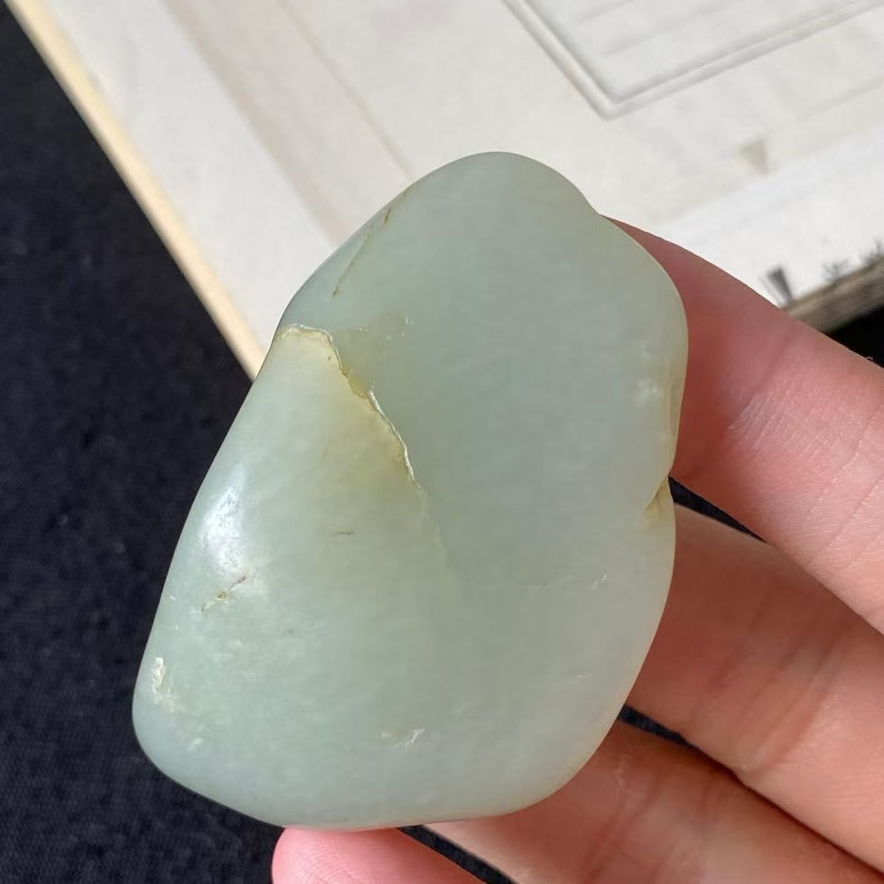 和田玉青白玉独籽原石