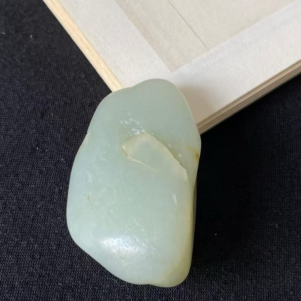 和田玉青白玉独籽原石